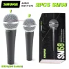 2PCS Shure SM58LC with Switch Legendary Wired Vocal Dynamic Microphone High Quality DJ Cardioid Mic Karaoke Show Live